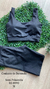 CONJUNTO DE BERMUDA + TOP DE ALÇA SEMI POLIAMIDA PRETO - comprar online