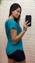 CAMISETA POLIAMIDA PARA TREINAR VERDE ESMERALDA - Maria Flor Fitness