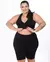 BERMUDA LISA PLUS SIZE PARA TREINO PRETA - comprar online