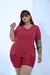 CAMISETA PLUS SIZE RECORTE VINHO - comprar online