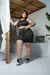 TOP PLUS SIZE DE HIPER SUSTENTAÇÃO POLIÉSTER PRETO