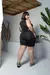 TOP PLUS SIZE DE HIPER SUSTENTAÇÃO POLIÉSTER PRETO - comprar online