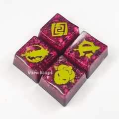 Kit 4 Keycaps Talentos Genshin Impact - TECLADO MECÂNICO - comprar online
