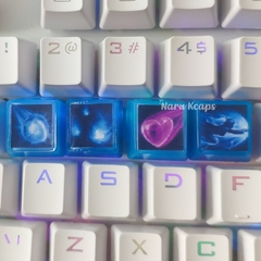 Kit 4 Keycaps Campeões League of Legends - TECLADO MECÂNICO na internet