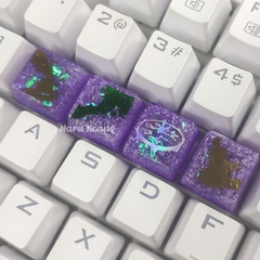 Kit 4 Keycaps Campeões League of Legends - TECLADO MECÂNICO