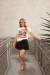 T-shirt Dogs Style listrada - off white - comprar online