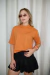 Cropped Basic - ferrugem - comprar online