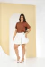 Imagem do T-shirt linha basic - marrom