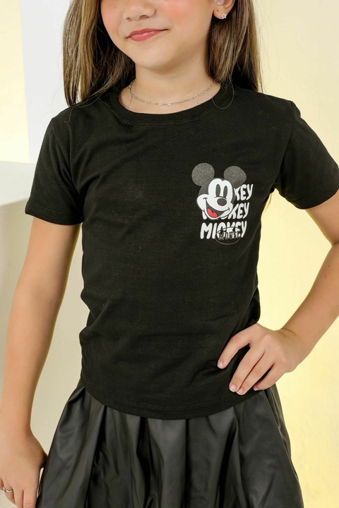 T-shirt infantil Mickey - preta - comprar online