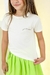 T-shirt infantil “Sou diferente”- off white na internet