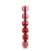Tubo 6 Bolas Peroladas Vermelhas 8cm