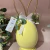 Ovo Amarelo com Orelhas e Flores 35cm - PRÉ-VENDA