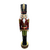 Soldado Vermelho de 107 cm, figura decorativa natalina com detalhes em vermelho, verde e preto, representando um quebra-nozes tradicional.