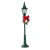 Poste Verde com Laço e Guirlanda com LED 46,7cm - PRÉ-VENDA - Algodão Doce Lar 