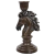 Castiçal Cavalo Marrom 18cm - PRÉ-VENDA