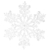 Enfeite Floco de Neve 30cm
