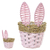 Cestinha Orelhinhas de Coelho Rosa 22cm - comprar online