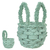 Cestinha Orelhinhas de Coelho Verde Menta 23cm - comprar online