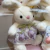 Pelúcia Coelha Vestido Lilás Tulipa 24cm- PRÉ-VENDA