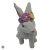 Coelha Branca com Coroa de Flores 6cm - PRÉ-VENDA