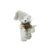 Urso em Pé Branco e Dourado