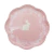 Prato Páscoa Rosa Coelhinho Branco 21cm - comprar online