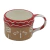 Caneca Bege e Vermelha Gingerbread - comprar online