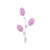 Pick Ovinhos Xadrez Rosa