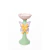 Castiçal Verde com Borboleta Lilás 22cm - PRÉ-VENDA