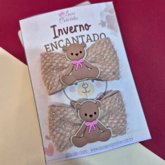 Parzinho Laço ursinha - comprar online