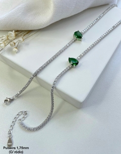 pulseira riviera prata 925 zirconias verdadeiras - comprar online