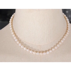 Colar pérolas verdadeiras água doce luxo - comprar online