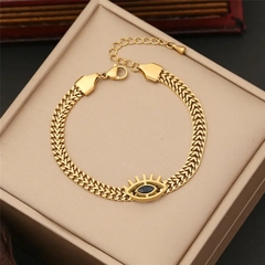 ￼conjunto de colar / brinco / pulseira olho grego na internet
