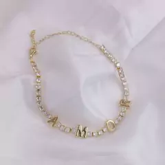 pulseria riviera Amor folheada