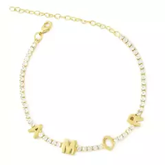 Imagem do pulseria riviera Amor folheada