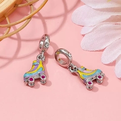 berloque patins colorido Pandora charm na internet