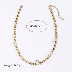 ￼conjunto colar e pulseira corrente coração cravejado - berloque da nina
