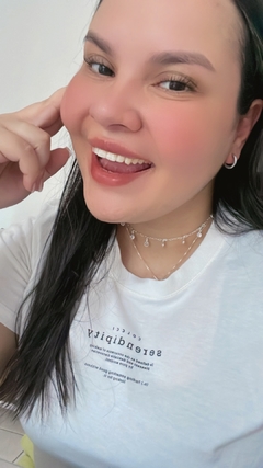 colar chocker zirconias ponto de luz prata 925 - berloque da nina
