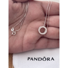 colar Pandora círculo PRATA 925 certificado de garantia - berloque da nina