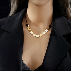 colar ou pulseira conjunto geometric gold - comprar online