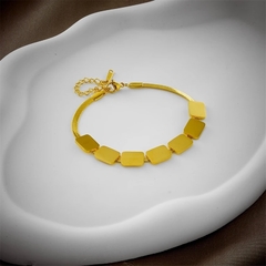 colar ou pulseira conjunto geometric gold - comprar online