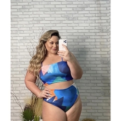 biquíni hot pants Plus size estampado na internet