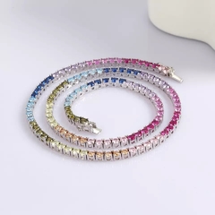 colar riviera candy colors rainbow na internet