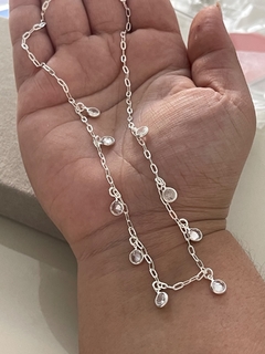 colar chocker zirconias ponto de luz prata 925 na internet