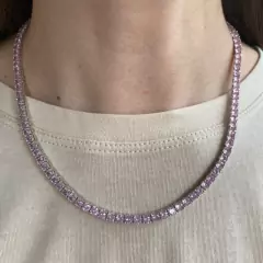 ￼colar riviera rosa claro bebê 45 cm 4 garras - loja online
