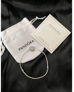 Pulseira pandora sempre em meu coração prata 925 na internet