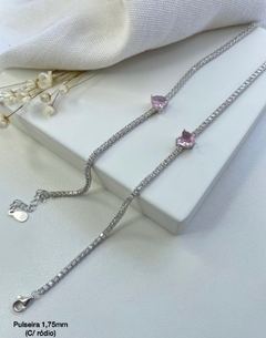 pulseira riviera prata 925 zirconias verdadeiras - loja online