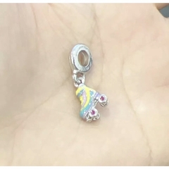 berloque patins colorido Pandora charm - berloque da nina