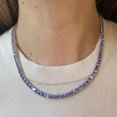￼colar riviera lilas lavanda 45cm 5mm na internet