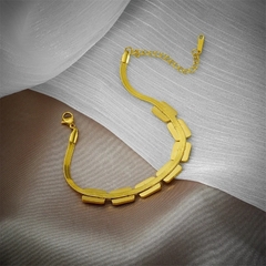 colar ou pulseira conjunto geometric gold